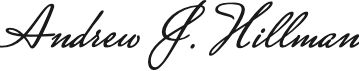 Signature of Andrew Hillman (Andrew J. Hillman)